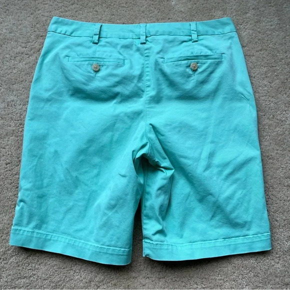 Lands’ End Women’s Green Fit 2 Bermuda Shorts - Size 6 - VGUC - Stretch - Picture 2 of 9